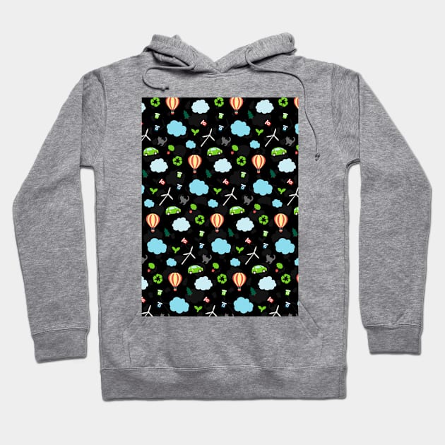 Eco Life Pattern Hoodie by XOOXOO